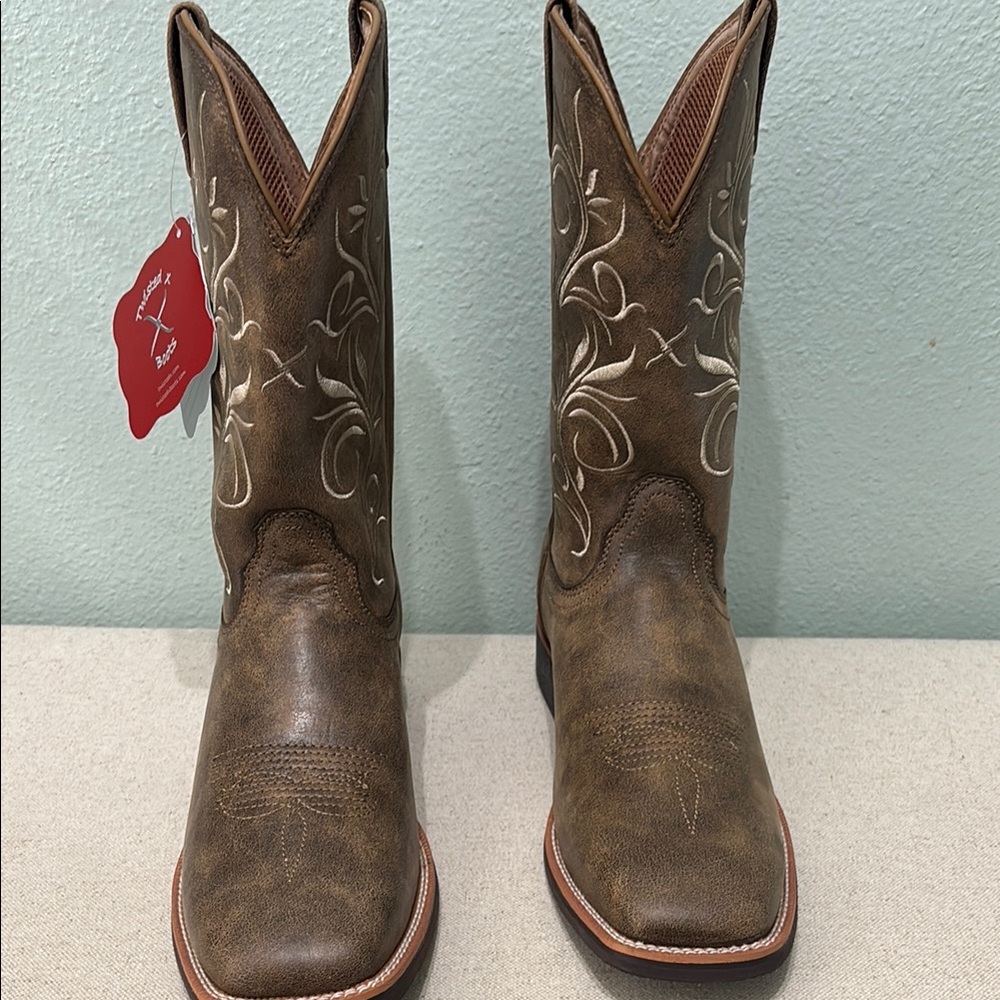 Twisted X Women's Top Hand Western Boots - Brown Leather - Size 10B - Picture 8 of 8